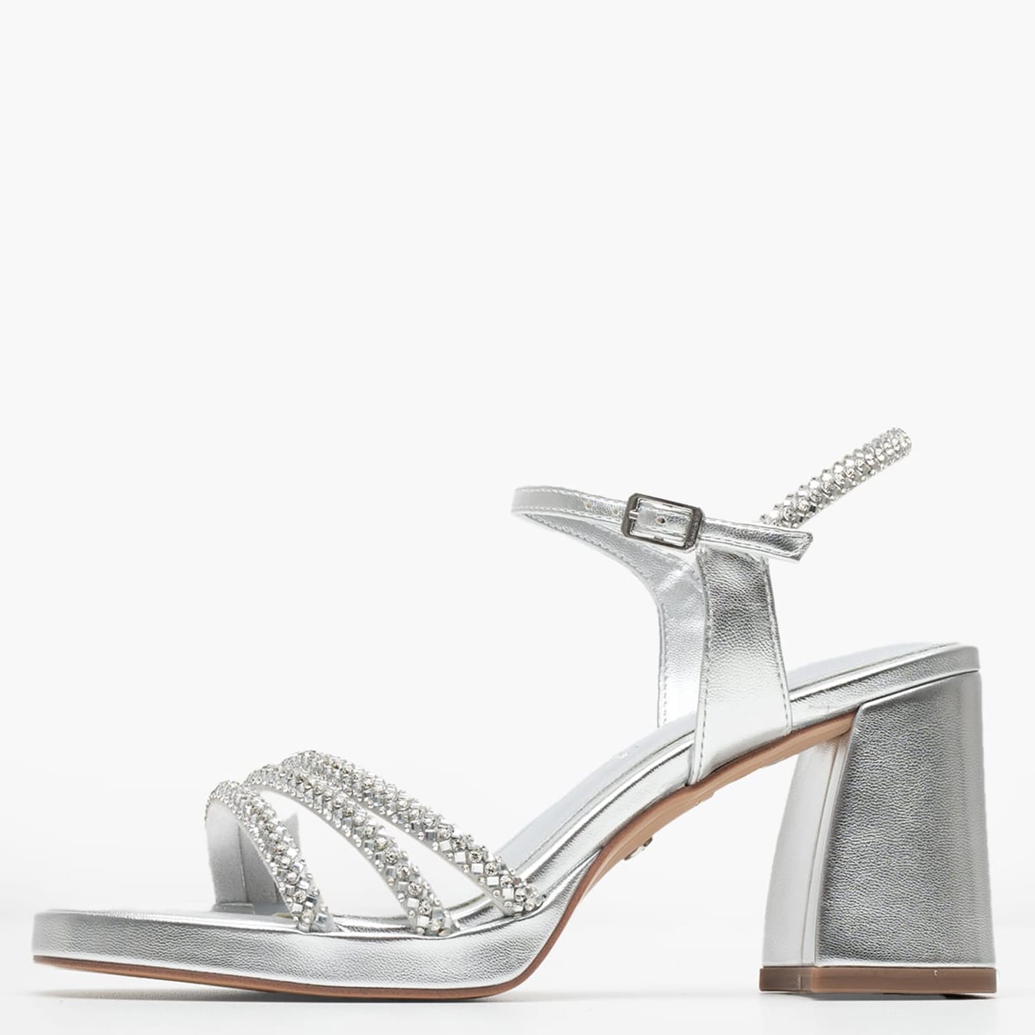 Γυναικεία Πέδιλα 28355 Ασημί ECOleather Tamaris