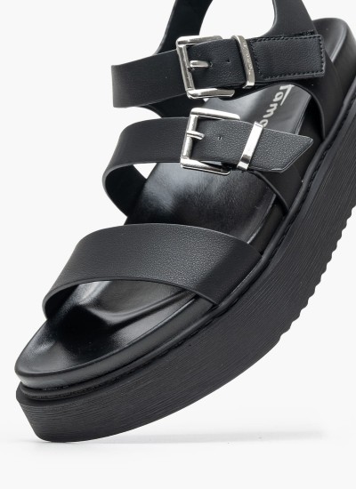 Γυναικείες Πλατφόρμες Χαμηλές 22305 Χρυσό ECOleather Tamaris