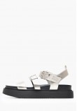 Γυναικεία Flats 28401 Ασημί ECOleather Tamaris
