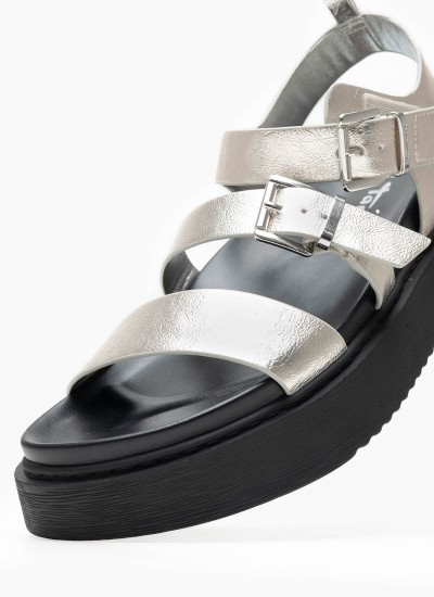 Γυναικείες Πλατφόρμες Χαμηλές 22305 Χρυσό ECOleather Tamaris