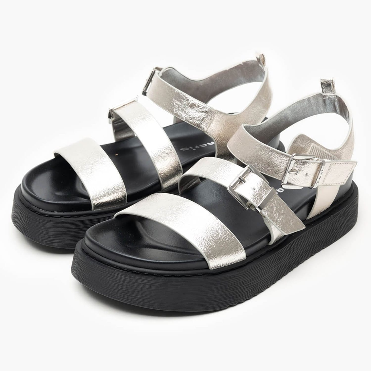 Γυναικεία Flats 28401 Ασημί ECOleather Tamaris Γυναικεία Flats 28401 Ασημί ECOleather Tamaris