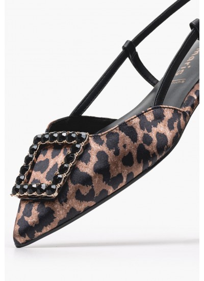 Γυναικεία Flats 29403 Leopard Ύφασμα Tamaris