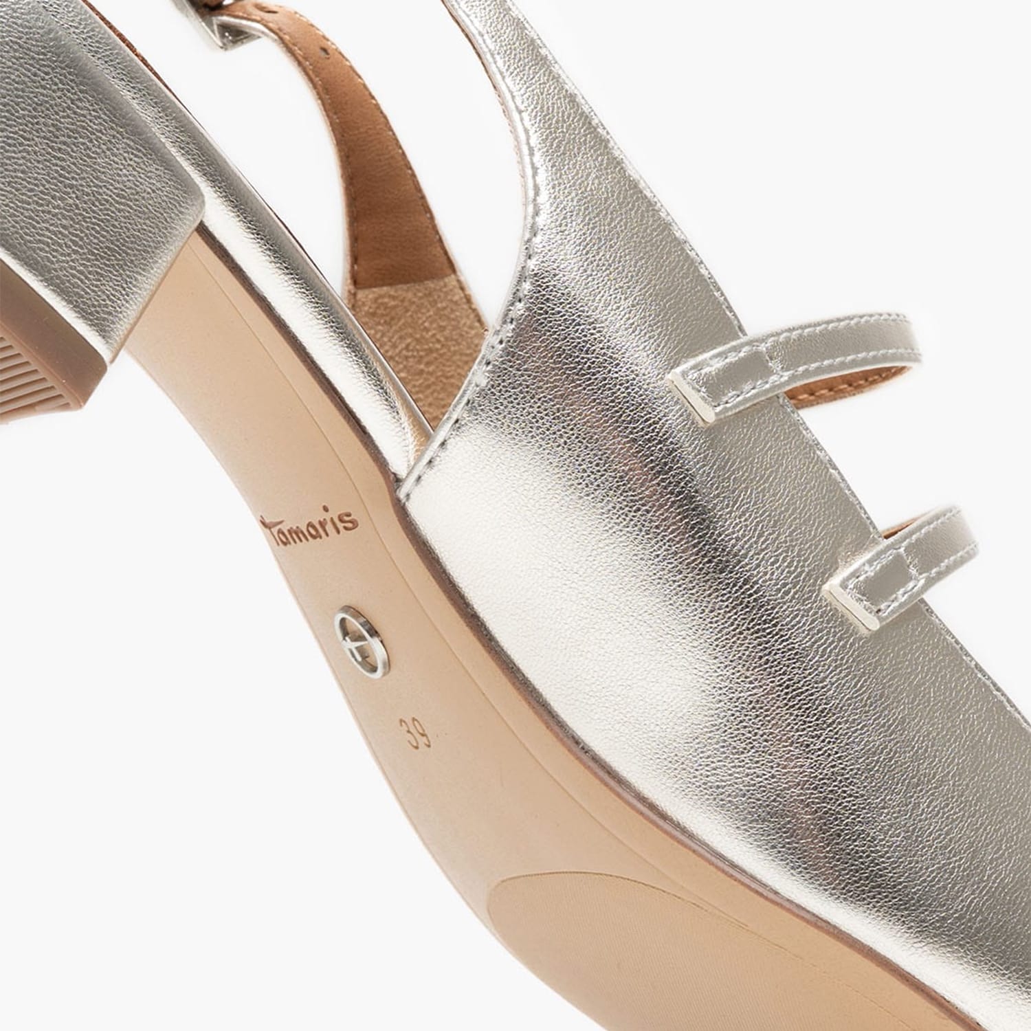 Γυναικείες Γόβες & Peeptoes Χαμηλές 29510 Ασημί ECOleather Tamaris Γυναικείες Γόβες & Peeptoes Χαμηλές 29510 Ασημί ECOleather Tamaris
