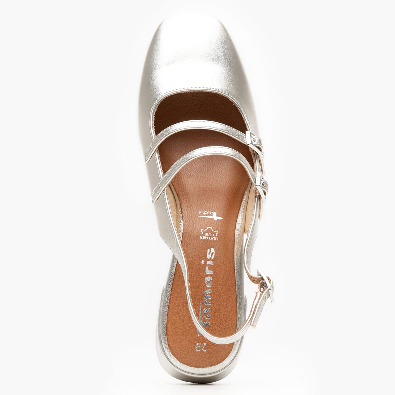 Γυναικείες Γόβες & Peeptoes Χαμηλές 29510 Ασημί ECOleather Tamaris Γυναικείες Γόβες & Peeptoes Χαμηλές 29510 Ασημί ECOleather Tamaris