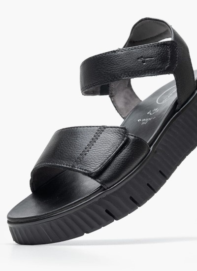 Γυναικείες Πλατφόρμες Χαμηλές 22305 Χρυσό ECOleather Tamaris
