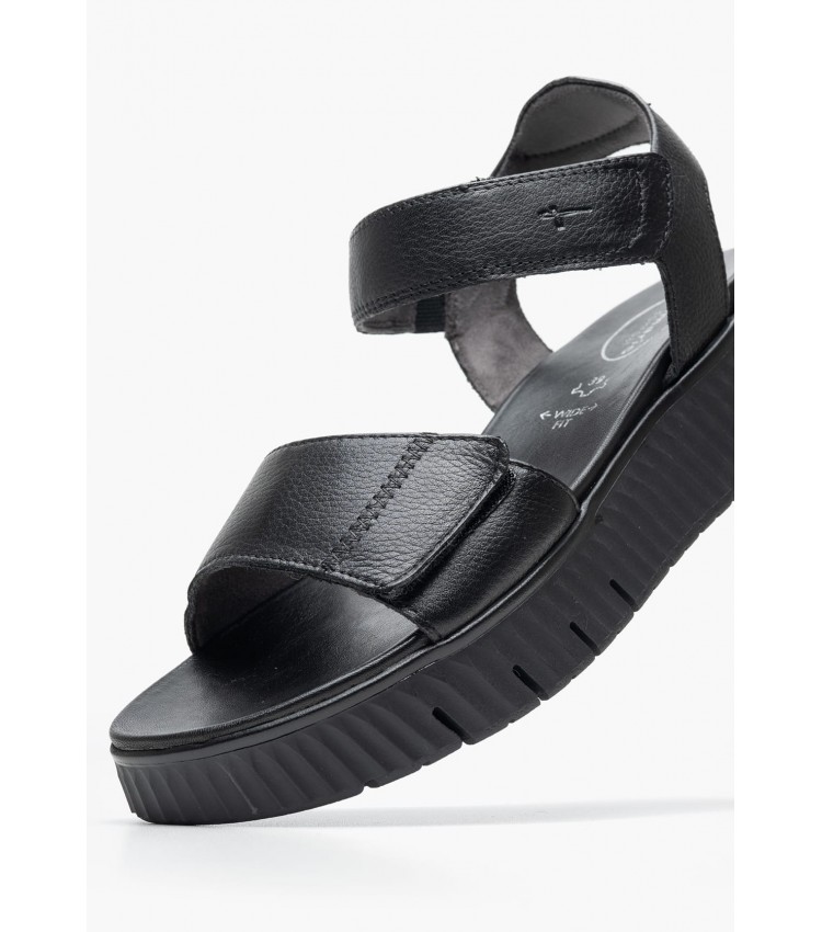 Women Platforms Low 88720 Black Leather Tamaris Women Platforms Low 88720 Black Leather Tamaris