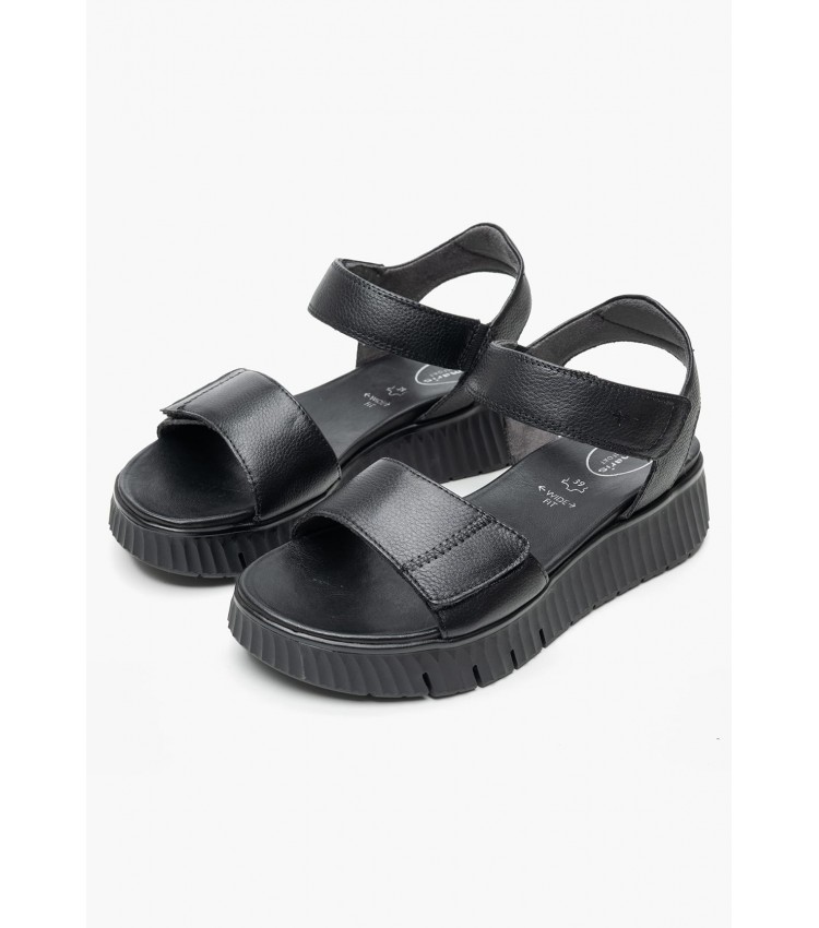 Women Platforms Low 88720 Black Leather Tamaris Women Platforms Low 88720 Black Leather Tamaris