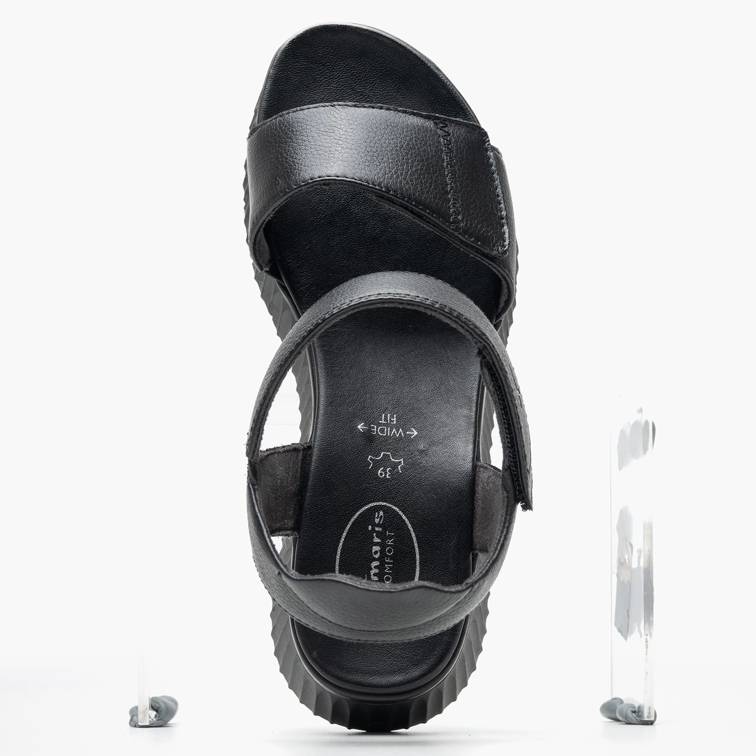 Women Platforms Low 88720 Black Leather Tamaris Women Platforms Low 88720 Black Leather Tamaris