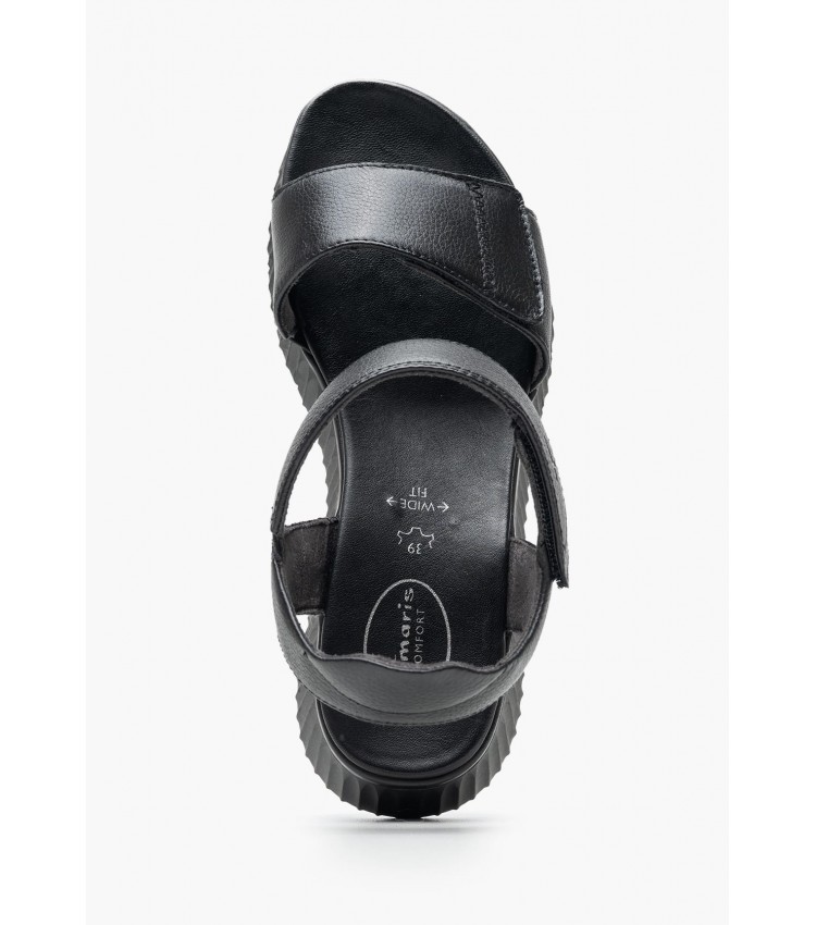 Women Platforms Low 88720 Black Leather Tamaris Women Platforms Low 88720 Black Leather Tamaris