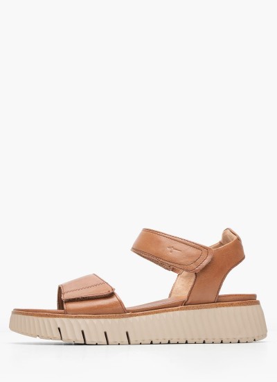 Γυναικείες Πλατφόρμες Χαμηλές 22305 Χρυσό ECOleather Tamaris