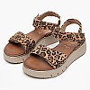 Γυναικείες Πλατφόρμες Χαμηλές 88720 Leopard Δέρμα Νούμπουκ Tamaris