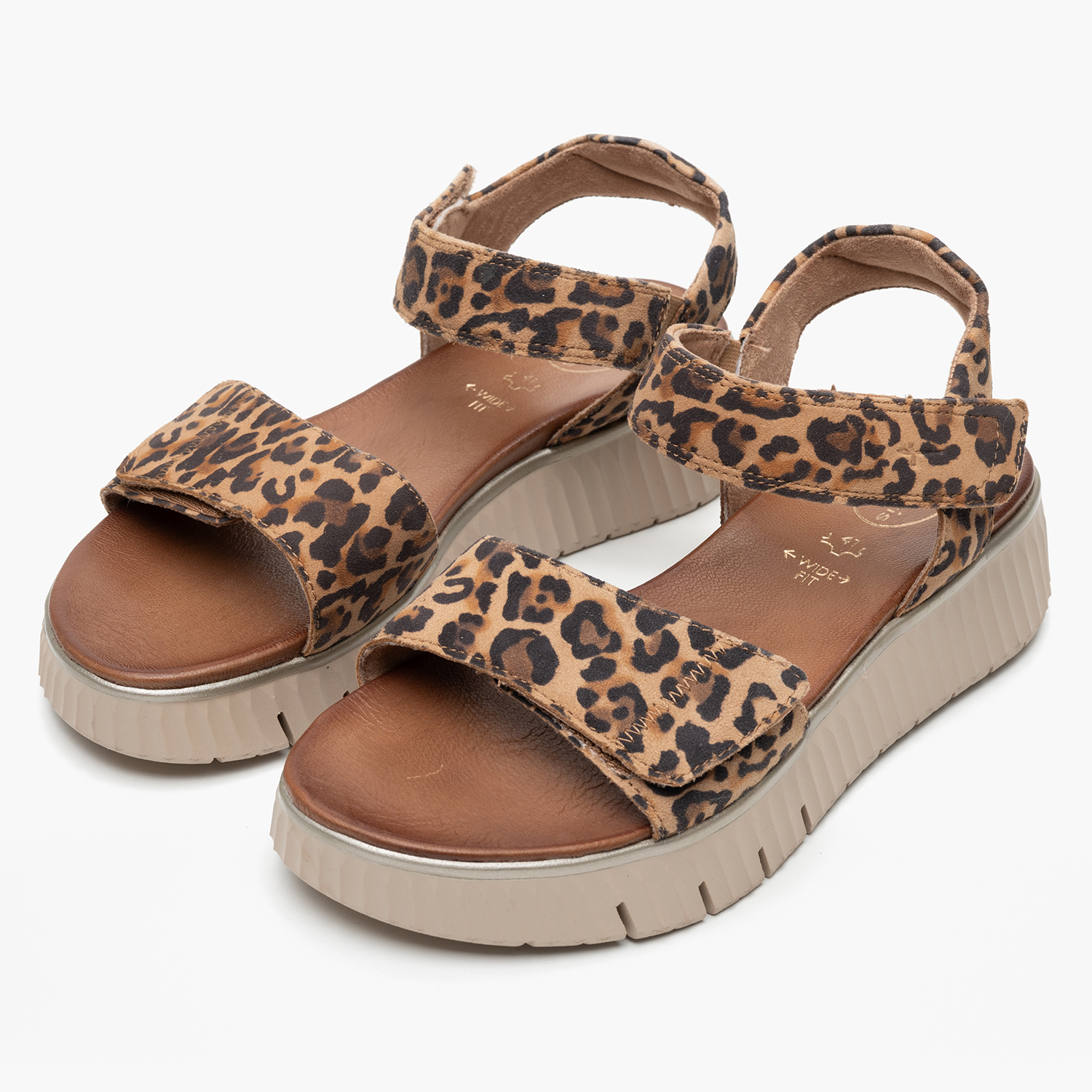 Γυναικείες Πλατφόρμες Χαμηλές 88720 Leopard Δέρμα Νούμπουκ Tamaris