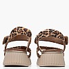 Γυναικείες Πλατφόρμες Χαμηλές 88720 Leopard Δέρμα Νούμπουκ Tamaris
