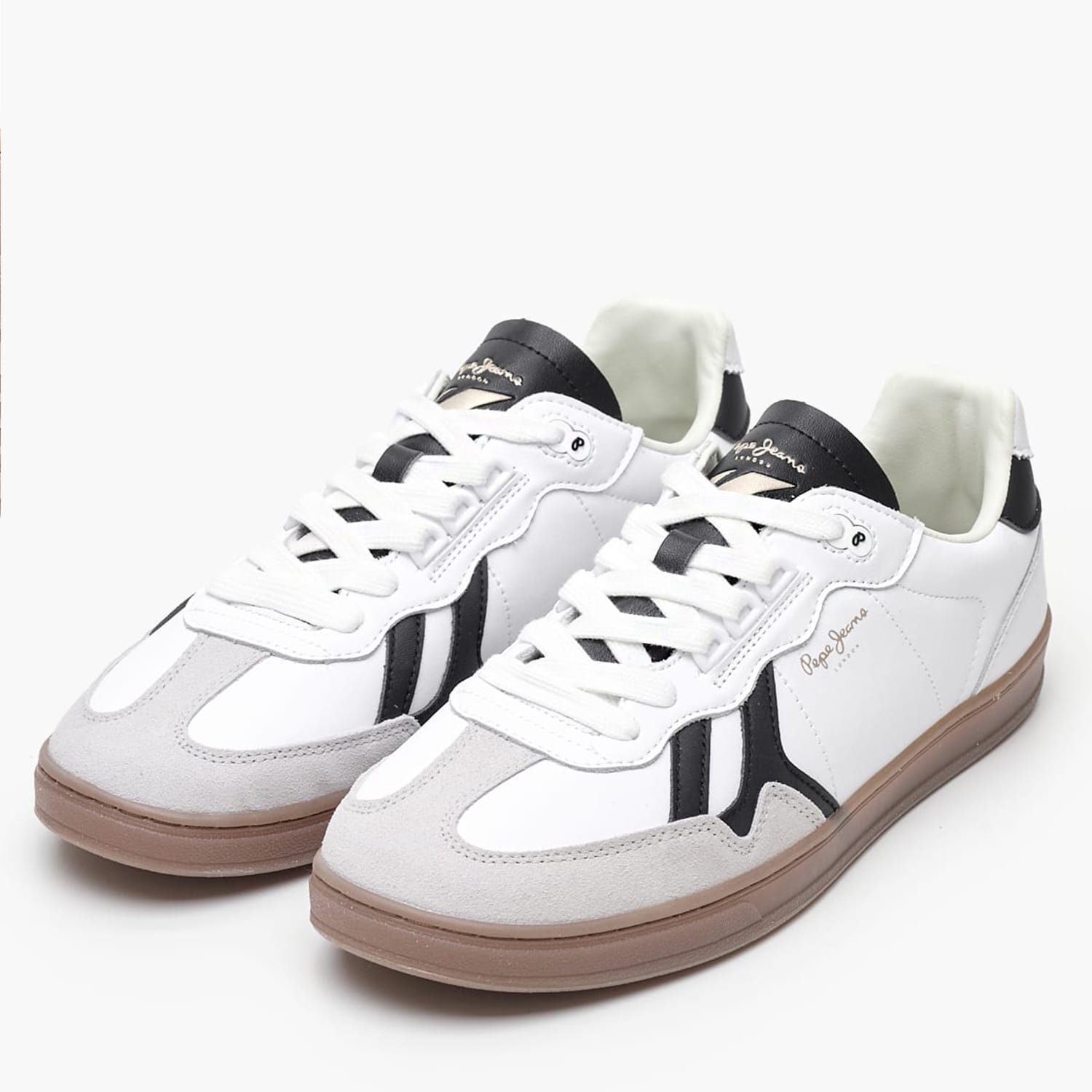 Ανδρικά Παπούτσια Casual Ball.Class Άσπρο Δέρμα-Δέρμα Καστόρι Pepe Jeans Ανδρικά Παπούτσια Casual Ball.Class Άσπρο Δέρμα-Δέρμα Καστόρι Pepe Jeans