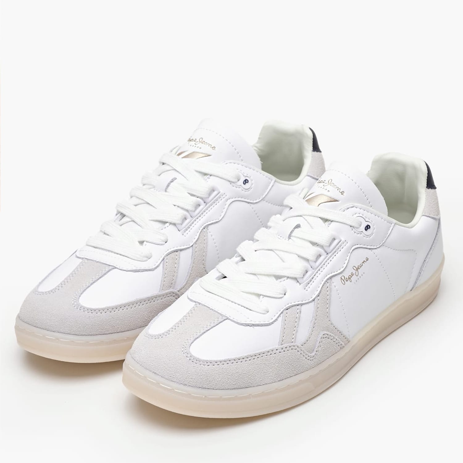 Ανδρικά Παπούτσια Casual Ball.Club Άσπρο Δέρμα Pepe Jeans Ανδρικά Παπούτσια Casual Ball.Club Άσπρο Δέρμα Pepe Jeans