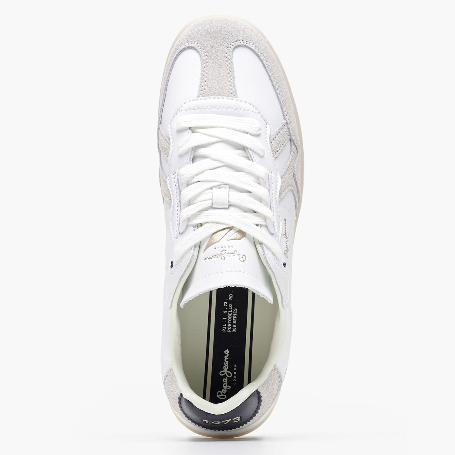 Ανδρικά Παπούτσια Casual Ball.Club Άσπρο Δέρμα Pepe Jeans Ανδρικά Παπούτσια Casual Ball.Club Άσπρο Δέρμα Pepe Jeans