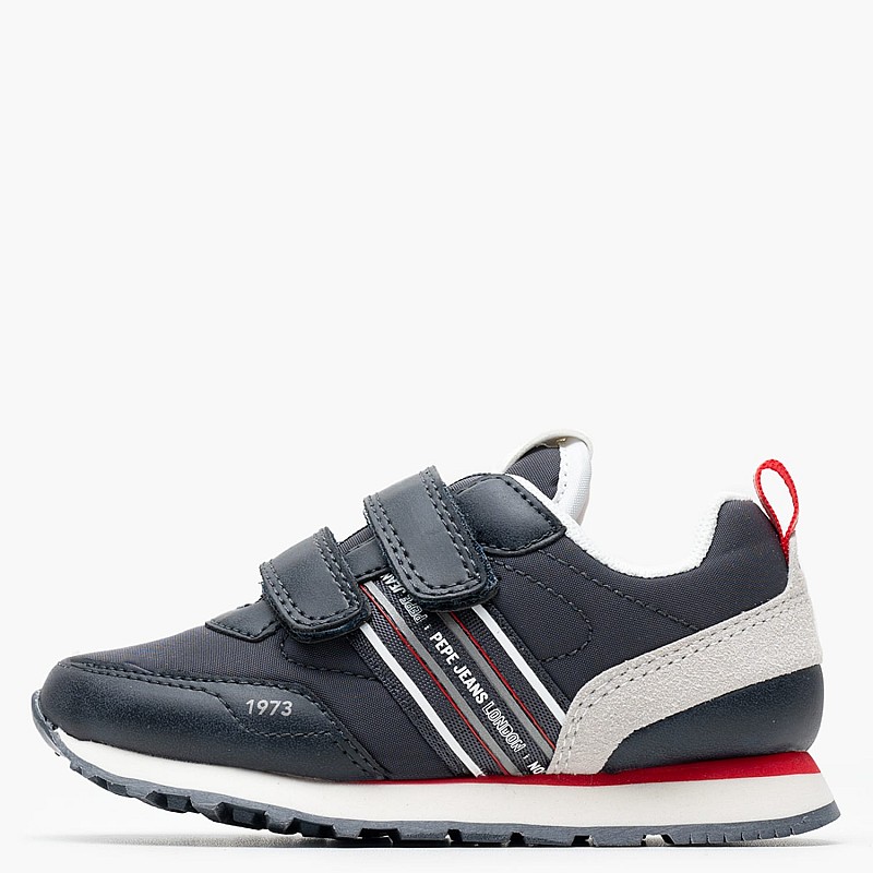 Kids Casual Shoes Dublin.Half Blue ECOleather-Fabric Pepe Jeans