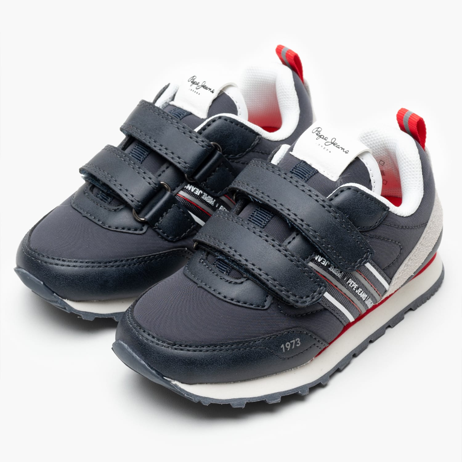 Kids Casual Shoes Dublin.Half Blue ECOleather-Fabric Pepe Jeans