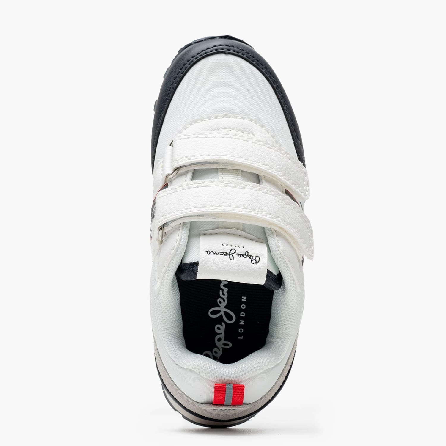 Kids Casual Shoes Dublin.Half White ECOleather-Fabric Pepe Jeans Kids Casual Shoes Dublin.Half White ECOleather-Fabric Pepe Jeans