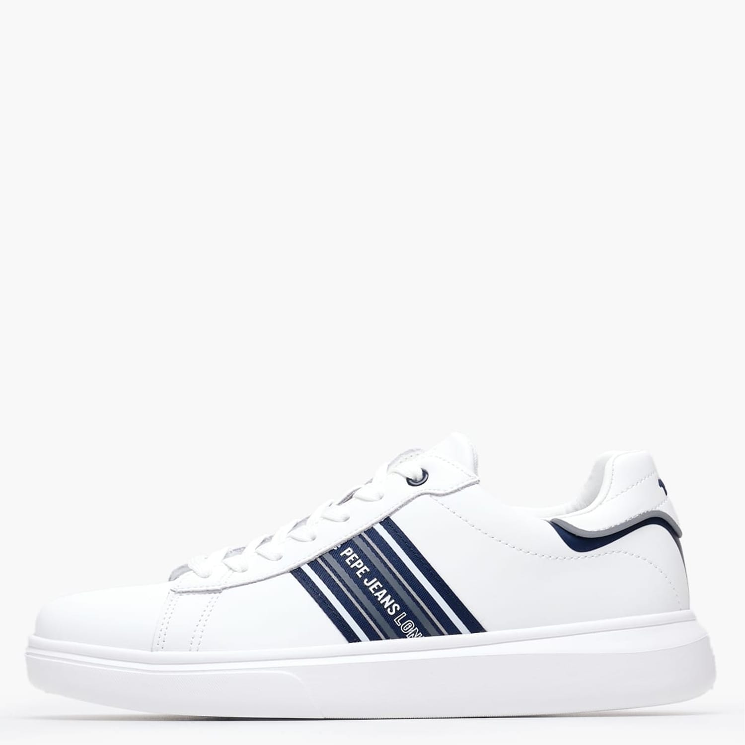 Ανδρικά Παπούτσια Casual Eaton.Classic Άσπρο Δέρμα Pepe Jeans