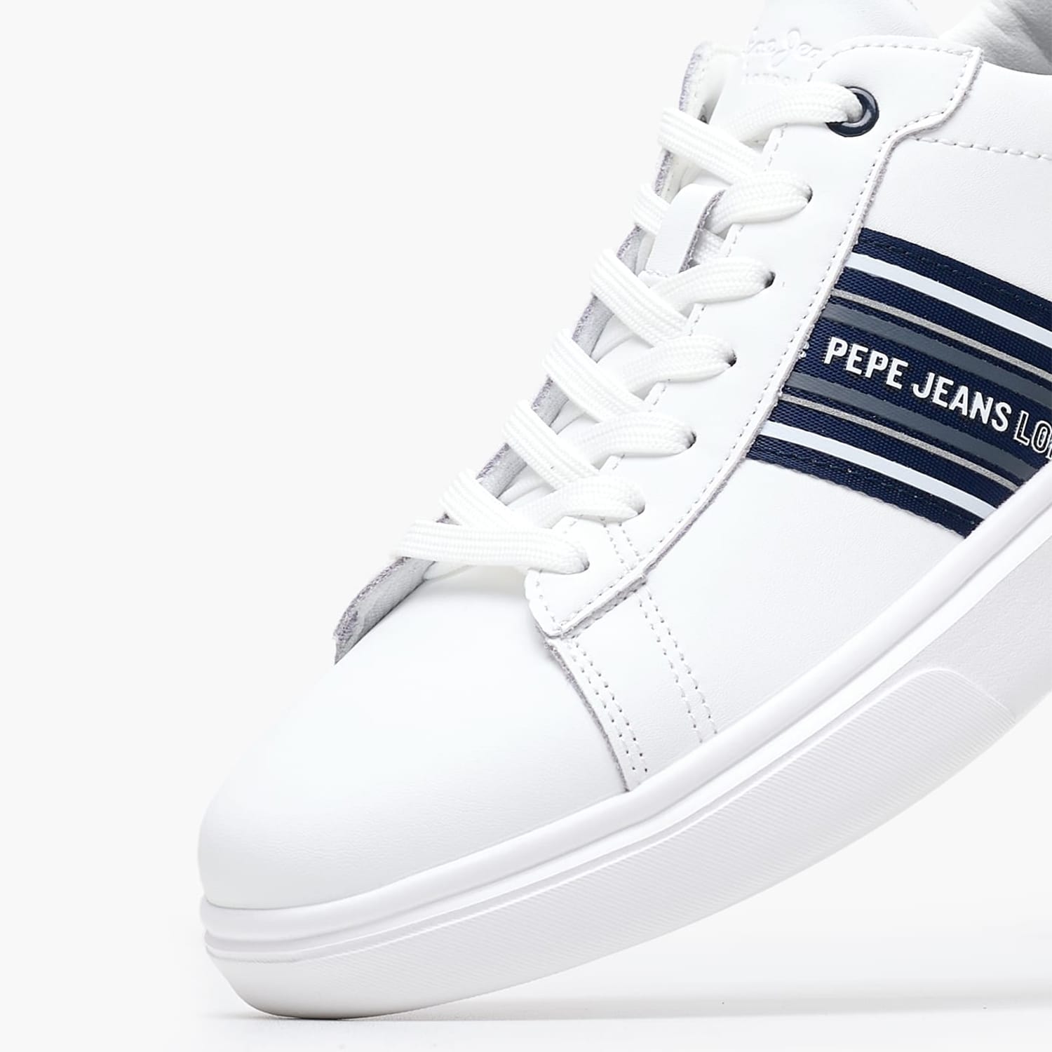 Ανδρικά Παπούτσια Casual Eaton.Classic Άσπρο Δέρμα Pepe Jeans