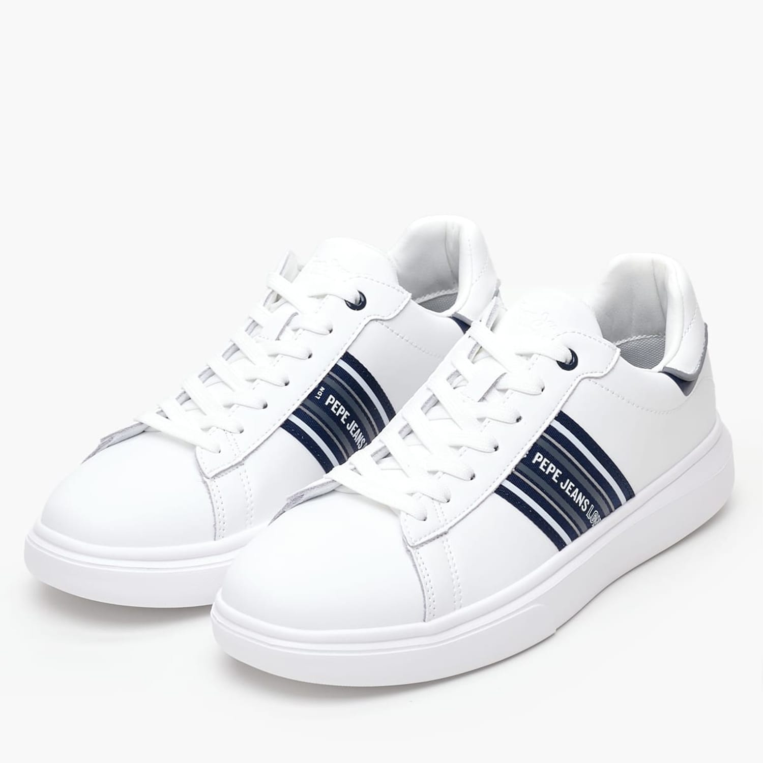 Ανδρικά Παπούτσια Casual Eaton.Classic Άσπρο Δέρμα Pepe Jeans Ανδρικά Παπούτσια Casual Eaton.Classic Άσπρο Δέρμα Pepe Jeans