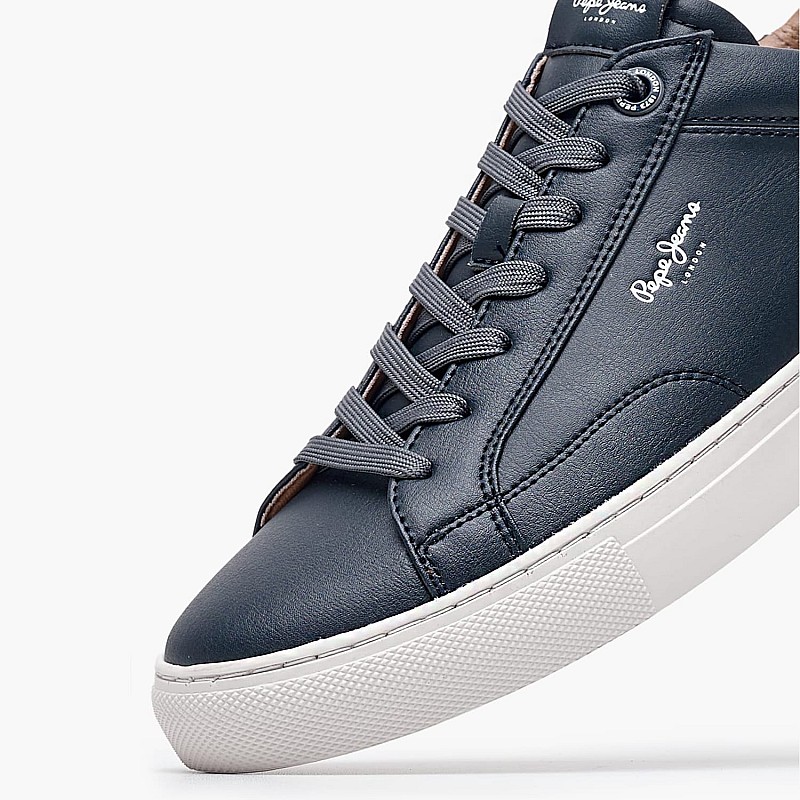 Men Casual Shoes Joe.Basic Blue ECOleather Pepe Jeans