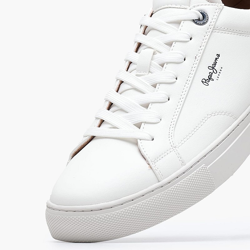 Ανδρικά Παπούτσια Casual Joy.Basic Άσπρο ECOleather Pepe Jeans