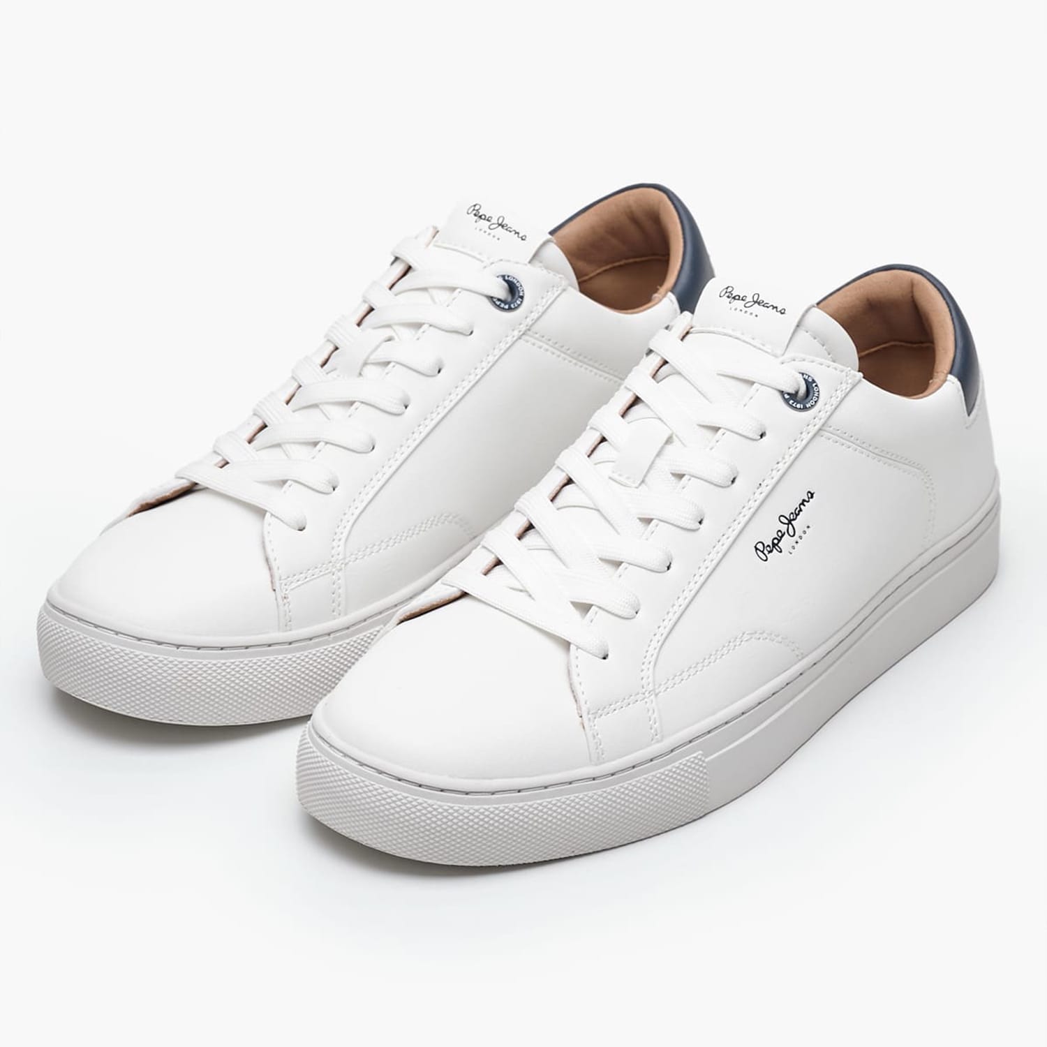 Ανδρικά Παπούτσια Casual Joy.Basic Άσπρο ECOleather Pepe Jeans