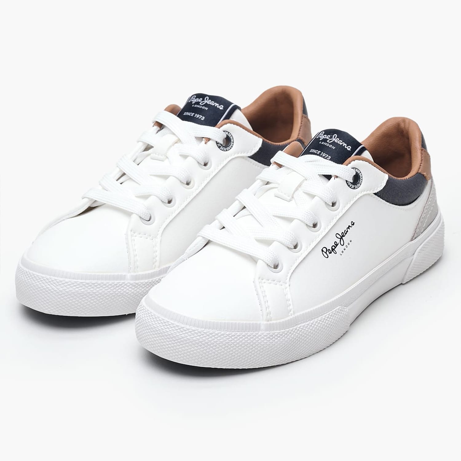 Παιδικά Παπούτσια Casual Kenton.Court.Boy Άσπρο ECOleather Pepe Jeans Παιδικά Παπούτσια Casual Kenton.Court.Boy Άσπρο ECOleather Pepe Jeans