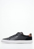 Ανδρικά Παπούτσια Casual Kenton.Court Μαύρο Δέρμα Καστόρι-ECOleather Pepe Jeans