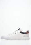 Ανδρικά Παπούτσια Casual Kenton.Court Άσπρο Δέρμα Καστόρι-ECOleather Pepe Jeans