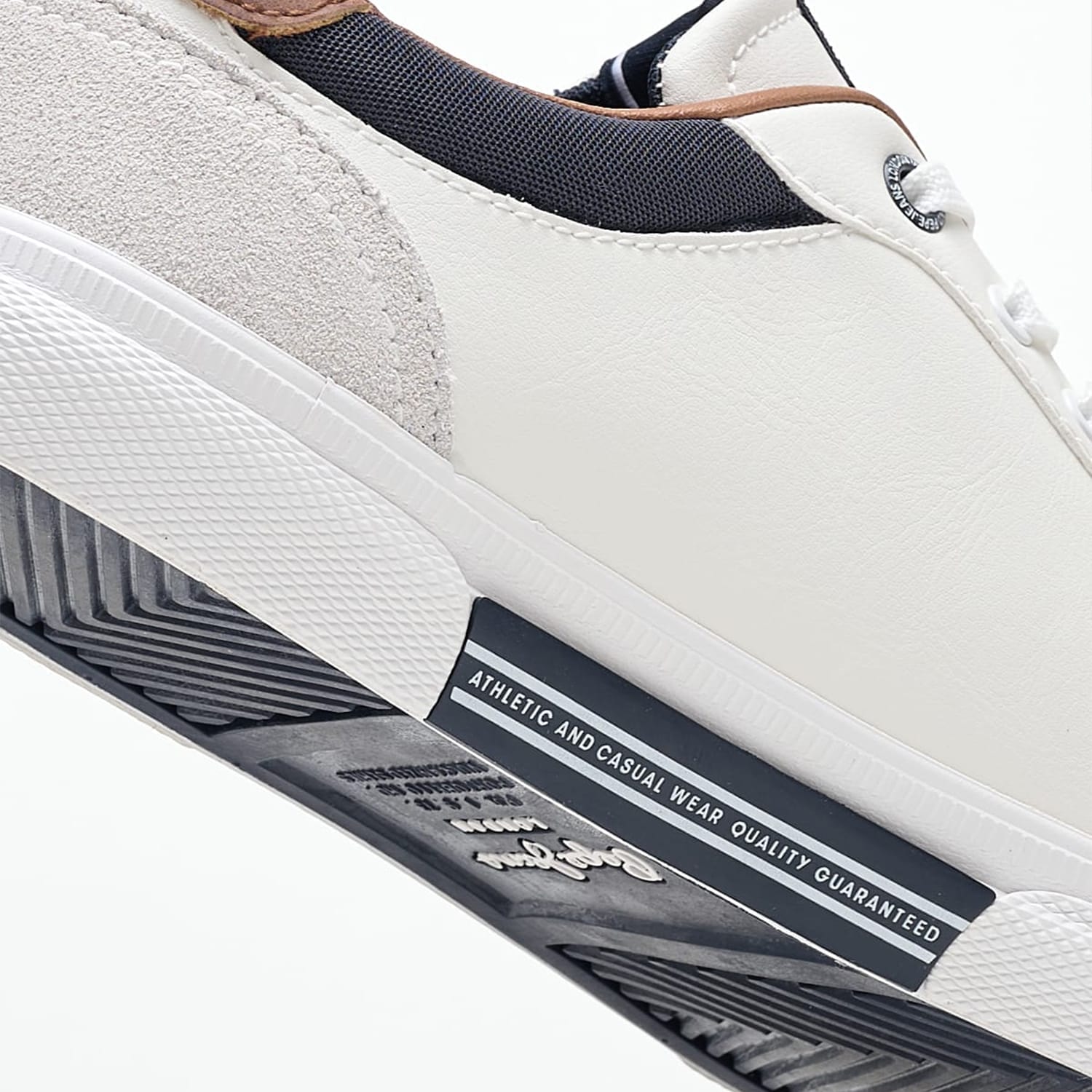 Ανδρικά Παπούτσια Casual Kenton.Court Άσπρο Δέρμα Καστόρι-ECOleather Pepe Jeans Ανδρικά Παπούτσια Casual Kenton.Court Άσπρο Δέρμα Καστόρι-ECOleather Pepe Jeans