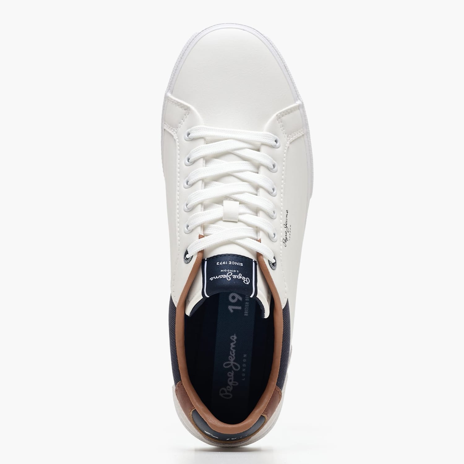 Ανδρικά Παπούτσια Casual Kenton.Court Άσπρο Δέρμα Καστόρι-ECOleather Pepe Jeans Ανδρικά Παπούτσια Casual Kenton.Court Άσπρο Δέρμα Καστόρι-ECOleather Pepe Jeans