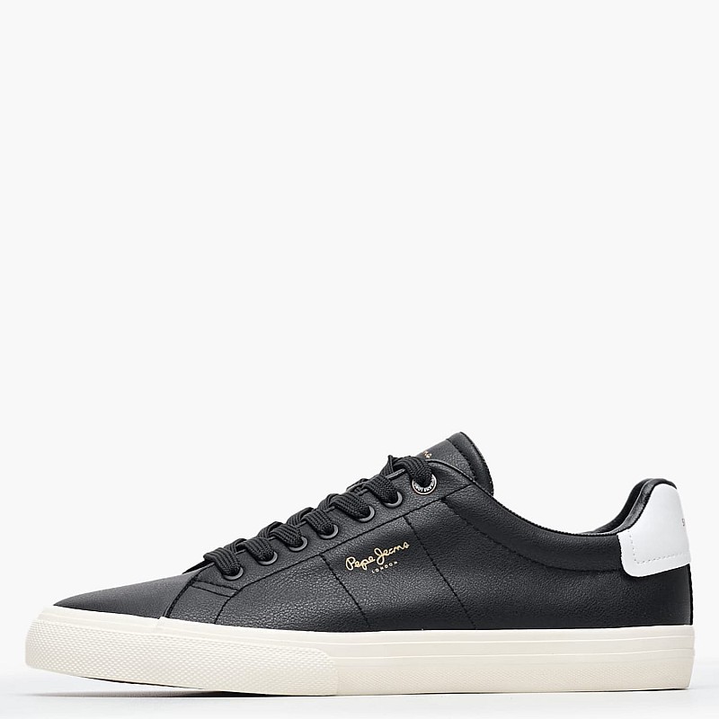 Ανδρικά Παπούτσια Casual Kenton.Fr Μαύρο ECOleather Pepe Jeans