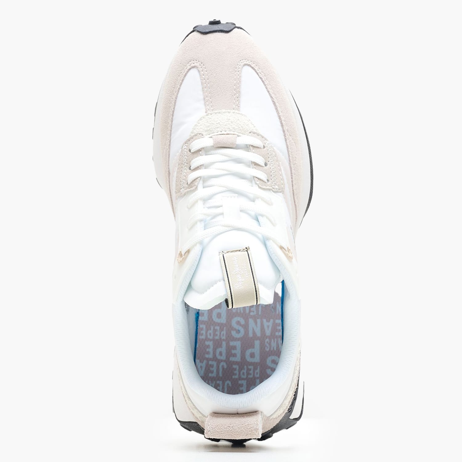 Women Casual Shoes Lucky.Print.N White Buckskin-Fabric Pepe Jeans Women Casual Shoes Lucky.Print.N White Buckskin-Fabric Pepe Jeans