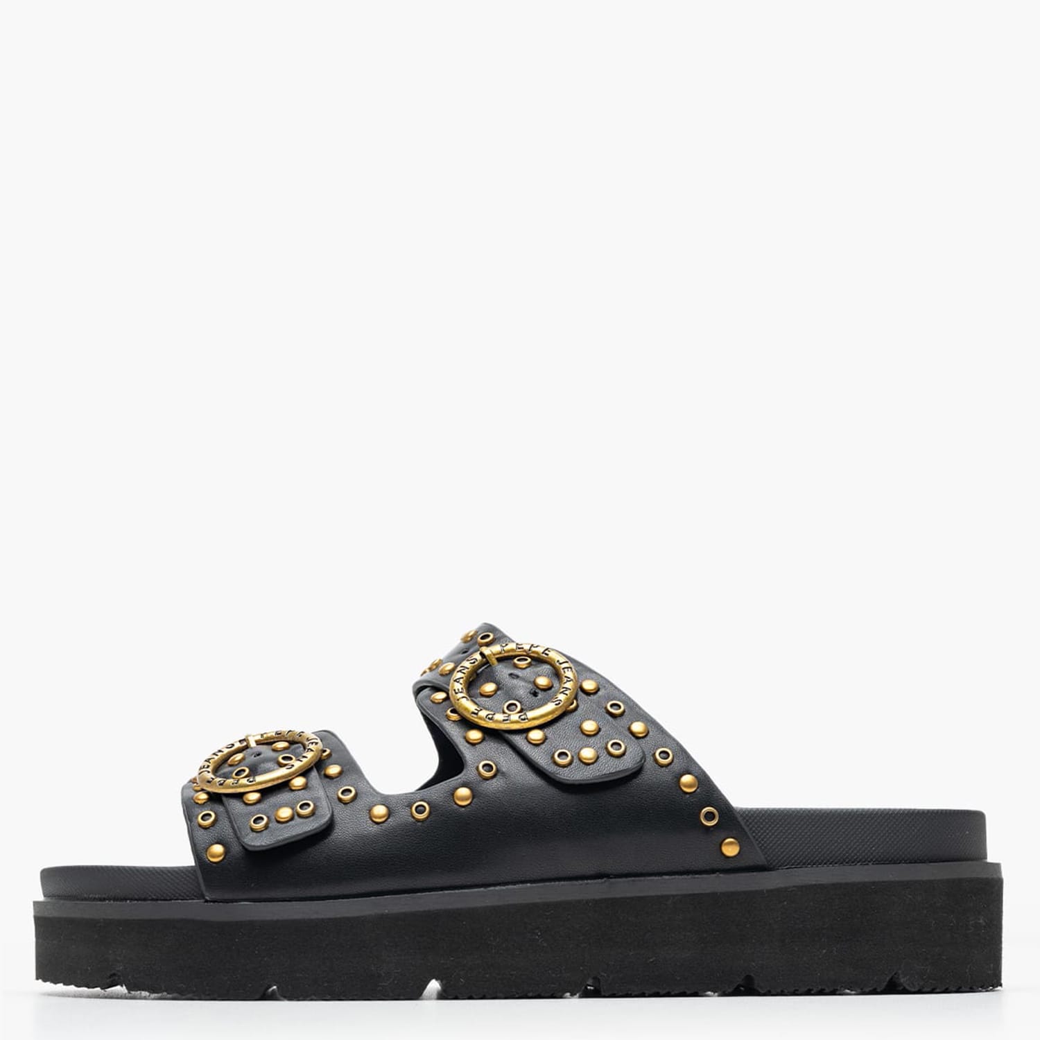 Γυναικεία Flats Pola.Buckle Μαύρο ECOleather Pepe Jeans