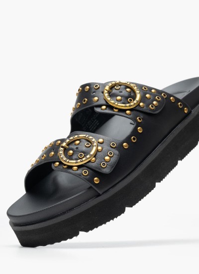 Γυναικείες Ζώνες Flora Μαύρο Δέρμα Pepe Jeans