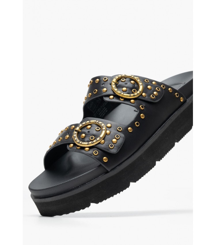 Γυναικεία Flats Pola.Buckle Μαύρο ECOleather Pepe Jeans Γυναικεία Flats Pola.Buckle Μαύρο ECOleather Pepe Jeans