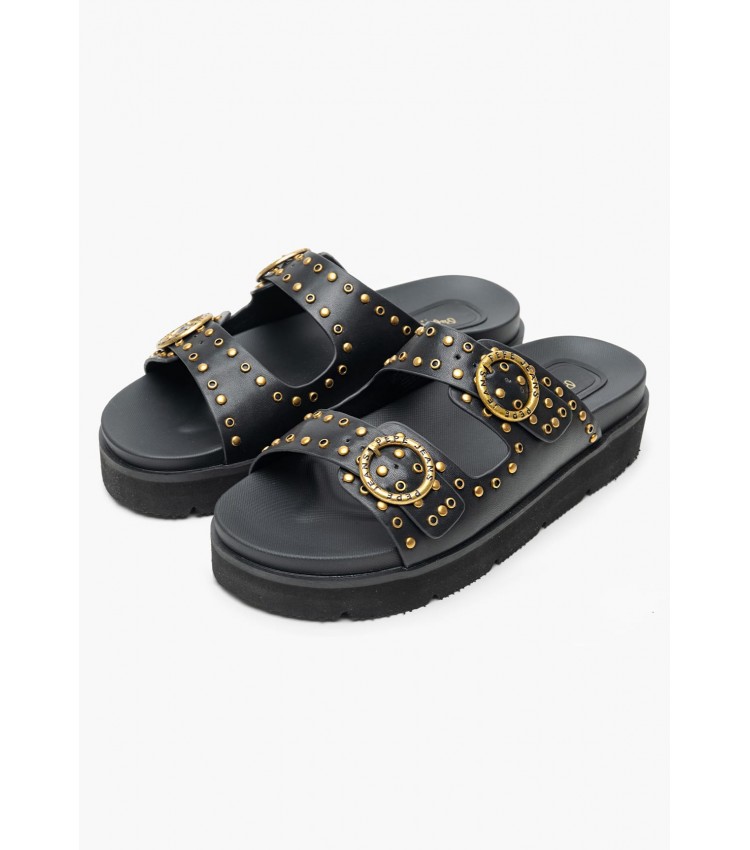Γυναικεία Flats Pola.Buckle Μαύρο ECOleather Pepe Jeans Γυναικεία Flats Pola.Buckle Μαύρο ECOleather Pepe Jeans
