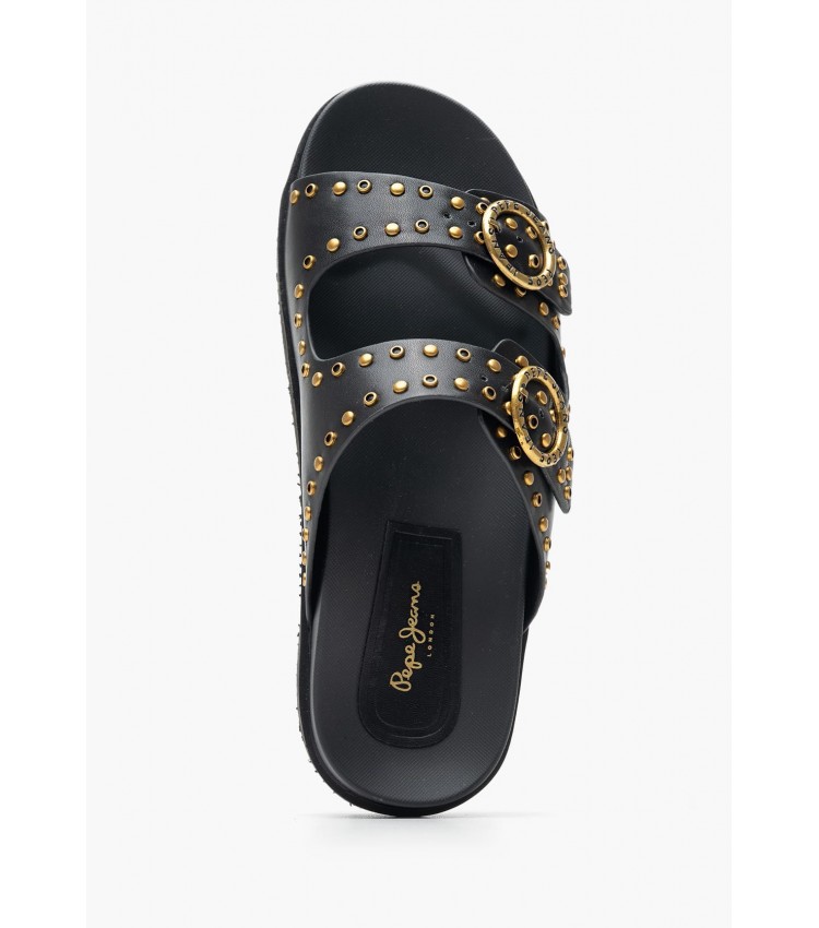 Γυναικεία Flats Pola.Buckle Μαύρο ECOleather Pepe Jeans Γυναικεία Flats Pola.Buckle Μαύρο ECOleather Pepe Jeans