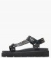 Γυναικεία Flats Pola.Metal Μαύρο ECOleather Pepe Jeans