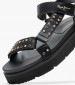 Γυναικεία Flats Pola.Metal Μαύρο ECOleather Pepe Jeans