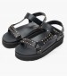 Γυναικεία Flats Pola.Metal Μαύρο ECOleather Pepe Jeans