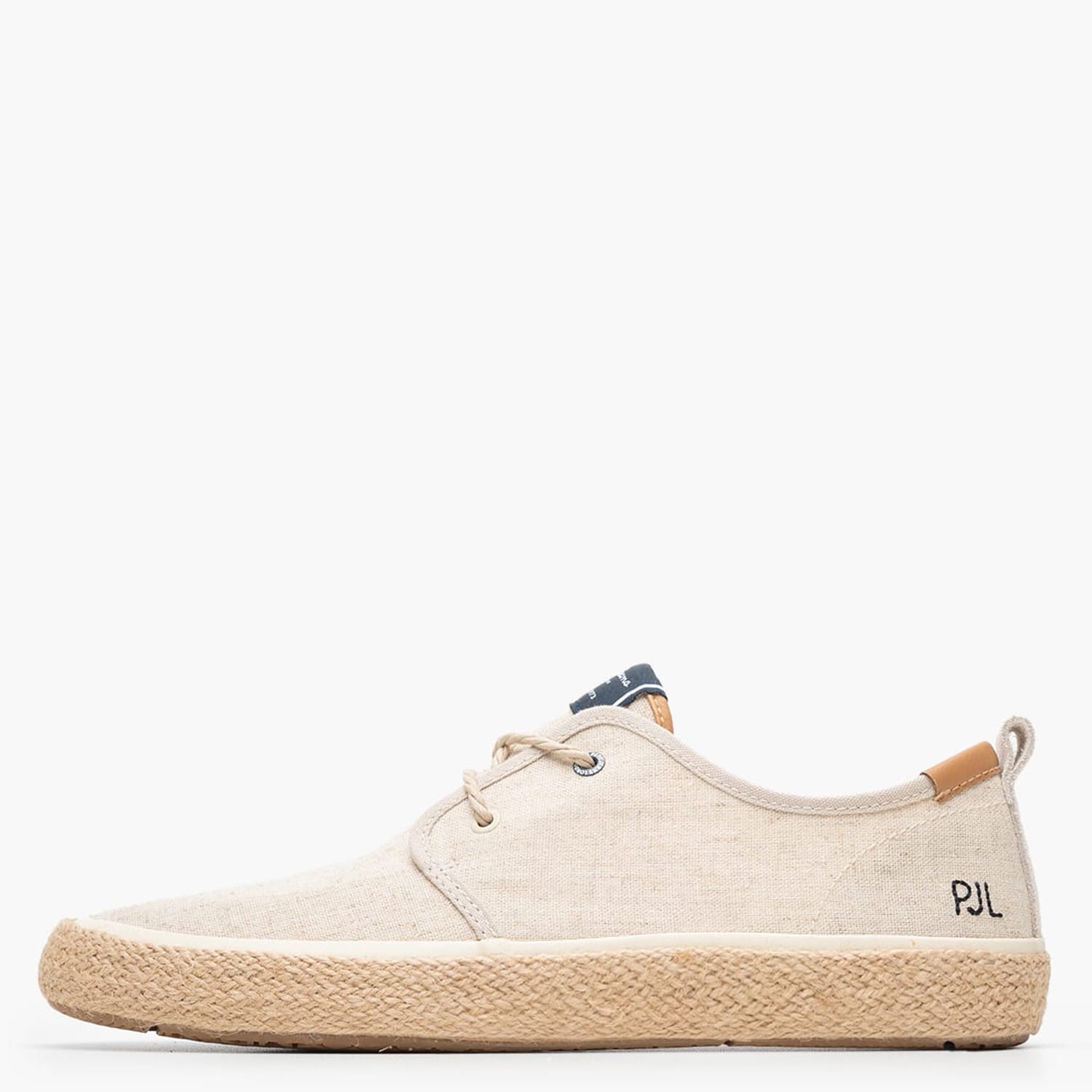 Ανδρικά Παπούτσια Casual Port.Linen Μπεζ Ύφασμα Pepe Jeans