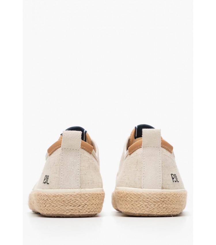 Ανδρικά Παπούτσια Casual Port.Linen Μπεζ Ύφασμα Pepe Jeans Ανδρικά Παπούτσια Casual Port.Linen Μπεζ Ύφασμα Pepe Jeans