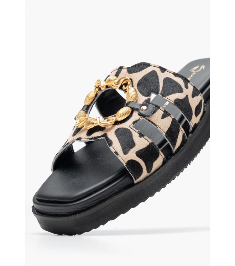 Women Flats 12304.Pn Leopard Pony Mourtzi Women Flats 12304.Pn Leopard Pony Mourtzi