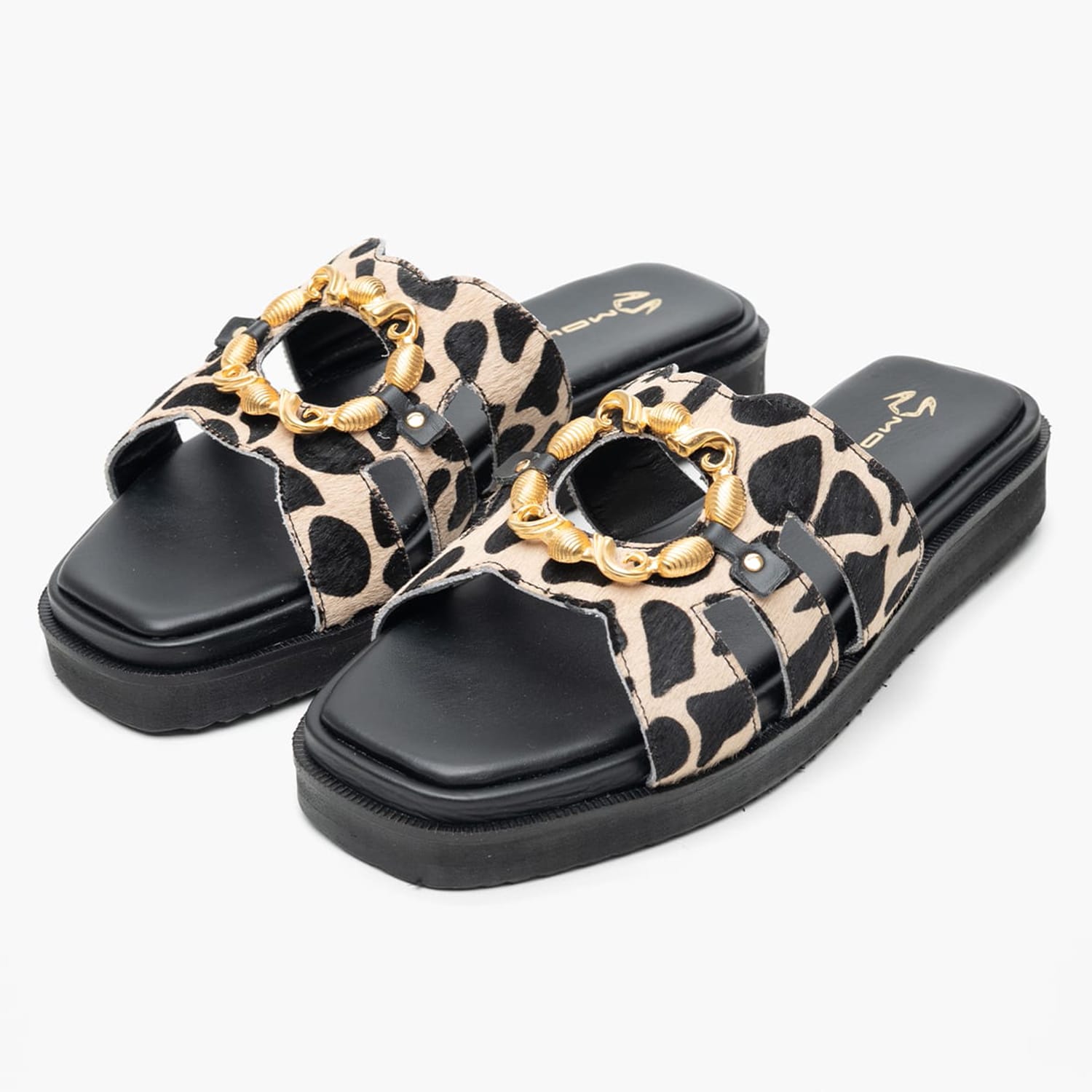 Women Flats 12304.Pn Leopard Pony Mourtzi Women Flats 12304.Pn Leopard Pony Mourtzi