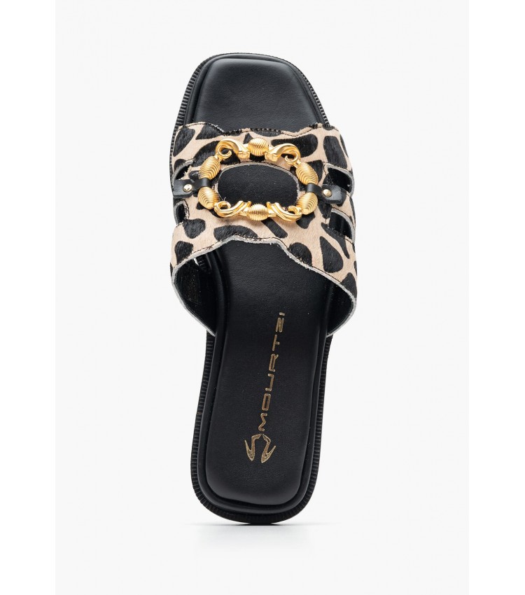 Women Flats 12304.Pn Leopard Pony Mourtzi Women Flats 12304.Pn Leopard Pony Mourtzi