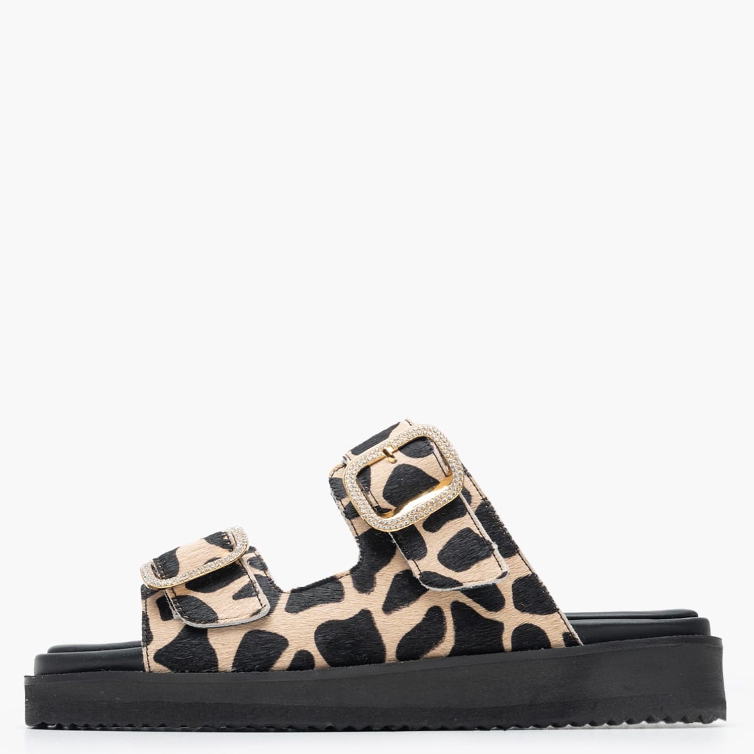 Γυναικεία Flats 12305.Pn Leopard Pony Mourtzi